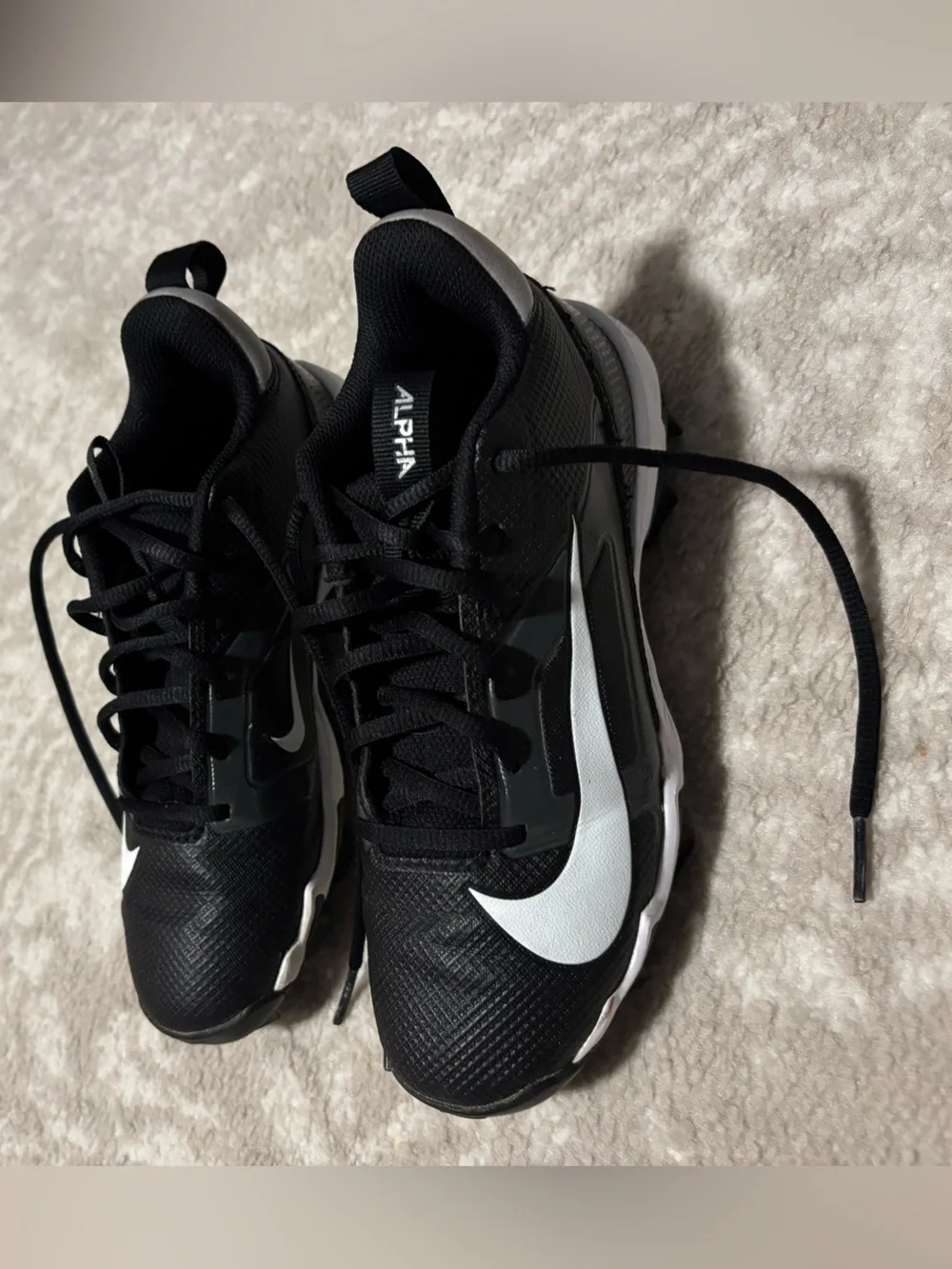Nike Black/White Kids' Football Cleats for Boys